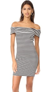cupcakes and cashmere Portola Off Shoulder Body Con Dress