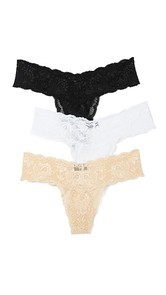 Cosabella Never Say Never Cutie 3 Pack Low Rise Thongs