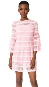 Cynthia Rowley Eyelet Bell Sleeve Dress