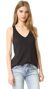 David Lerner V Neck Racer Tank