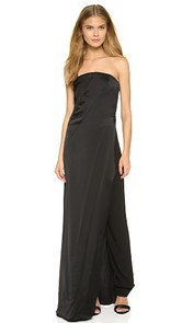 Donna Karan New York Strapless Gown with Trousers