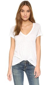 David Lerner Super Deep V Neck Tee