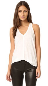 David Lerner V Neck Racer Tank