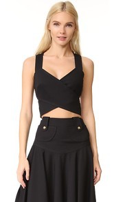 Derek Lam Cross Over Crop Top