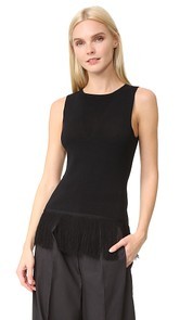 EDUN Rib Fringe Tank