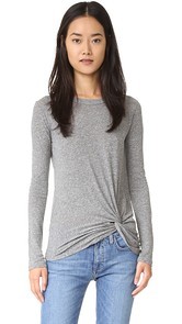 Enza Costa Side Knot Tee