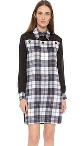 EDUN Tartan Shirtdress