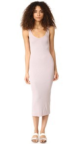 Enza Costa Ribbed Tank Dress