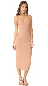 Enza Costa Ribbed Tank Dress