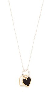 Eddie Borgo Double Heart Charm Pendant Necklace