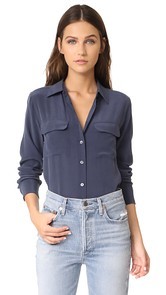 Equipment Slim Signature Blouse