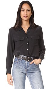 Equipment Slim Signature Blouse