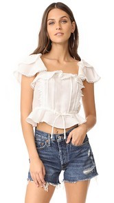 For Love &amp; Lemons Crema Blouse