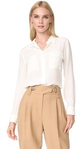 Equipment Slim Signature Blouse