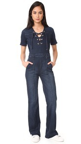 FRAME Le Lace Up Jumpsuit