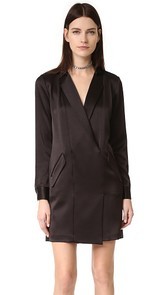 Halston Heritage Satin Shirtdress
