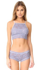 Hanky Panky Check Please Ali Crop Tank Bra