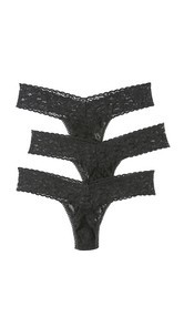 Hanky Panky 3 Pack Signature Lace Low Rise Thong