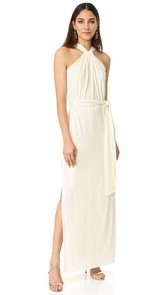 Halston Heritage Knot Drape Gown