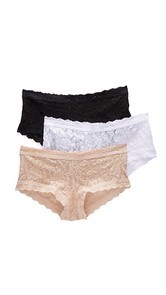 Hanky Panky 3 Pack Signature Lace Boy Shorts