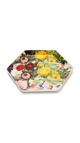 Gift Boutique Floral Hexagon Tray