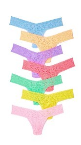 Hanky Panky Colors of the Rainbow Thong 7 Pack