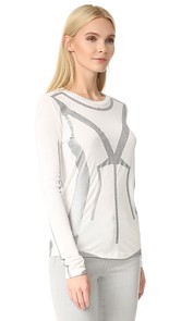 Herve Leger Long Sleeve T-Shirt