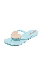 Ipanema Wave Heart Flip Flops