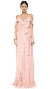 Joanna August Portia Off Shoulder Wrap Dress