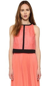 J. Mendel Lace Crop Top