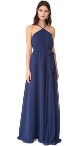 Joanna August Allison Skinny Strap Gown