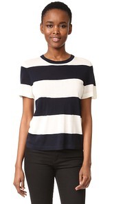 Jenni Kayne Rugby Stripe Crop T-Shirt