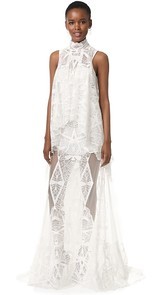 Jonathan Simkhai Layered Lace Gown