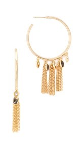 Jules Smith Arya Fringe Hoop Earrings