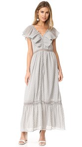 J.O.A. Swiss Dot Maxi Dress