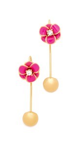 Kate Spade New York Shine On Flower Hanger Earrings