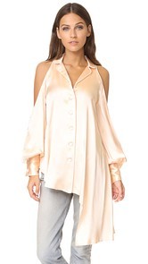 Jonathan Simkhai Cold Shoulder Blouse