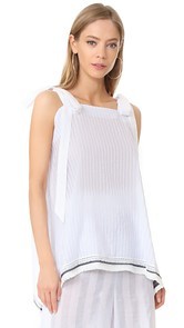 Jonathan Simkhai Tie Tunic Top