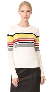 Grey Jason Wu Striped Sweater