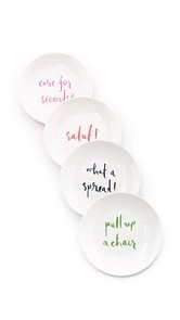 Kate Spade New York Salut! Melamine Tidbit Plate Set