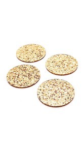 Kate Spade New York Happy Hour Glitter Coaster Set