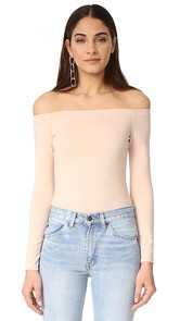 KENDALL + KYLIE Off Shoulder Long Sleeve Bodysuit
