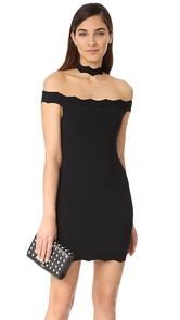 KENDALL + KYLIE Scallop Choker Dress