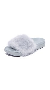 KENDALL + KYLIE Shai Faux Fur Slides