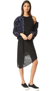 KENDALL + KYLIE Asymmetrical Ruched Dress