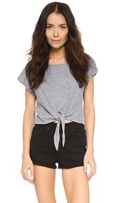 Lanston Cropped Tie Tee