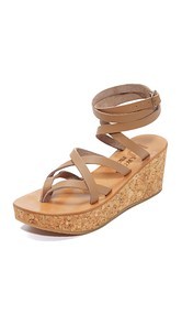 K. Jacques Tautavel Wedge Sandals