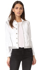 LAGENCE Celine Studded Slim Fit Jacket