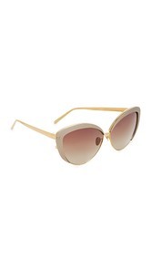 Linda Farrow Luxe Cat Eye Sunglasses