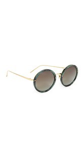 Linda Farrow Luxe Round Sunglasses
